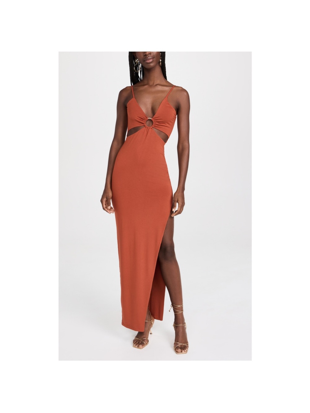 Rumer the label Solstice Rust Maxi Dress‎ viscose bamboo size xs Australia